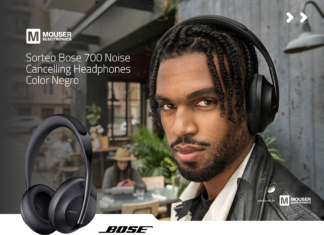 Sorteo de Bose 700 Noise Cancelling Headphones por Mouser Electronics.
