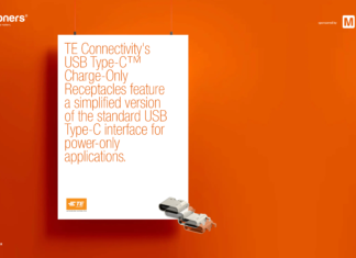 Presentamos los USB Type-C™ Charge-Only Receptacles de TE Connectivity